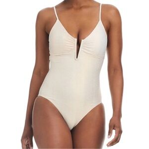 NWT Sanctuary Swim Textured Sand Swimsuit L
